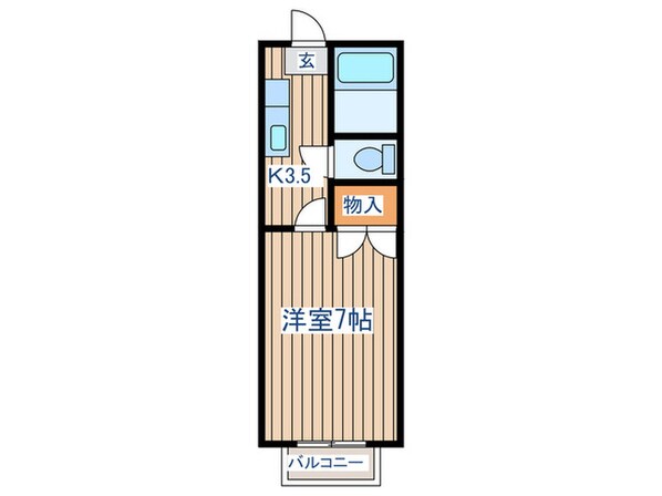 古城三丁目ハイツの物件間取画像